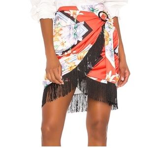 Song of Style Fringe Skirt S